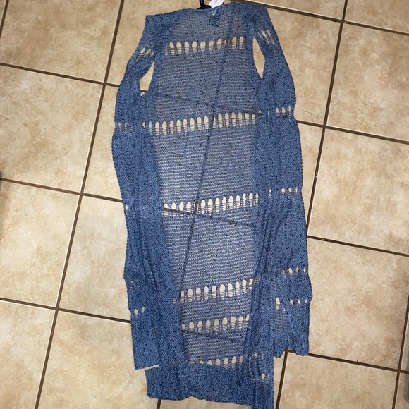 The limited long crochet vest NWT - Picture 7 of 7